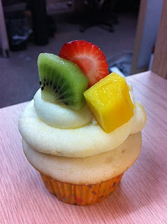 Mango Coconut Cupcakes